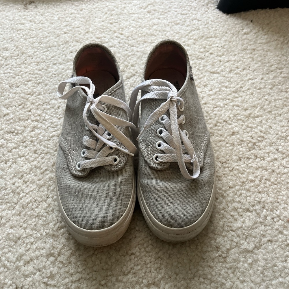 Vans Gray Canvas Sneakers